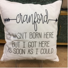 Personalized Town Name Pillow