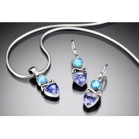 Tanzanite and Blue Opal Tanzanite and Blue Opal